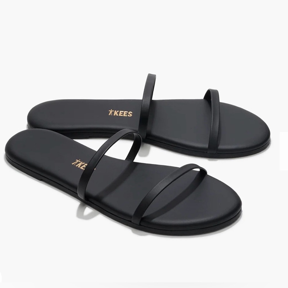GUC TKEES Gemma Black Strappy Sandals - Picture 11 of 12
